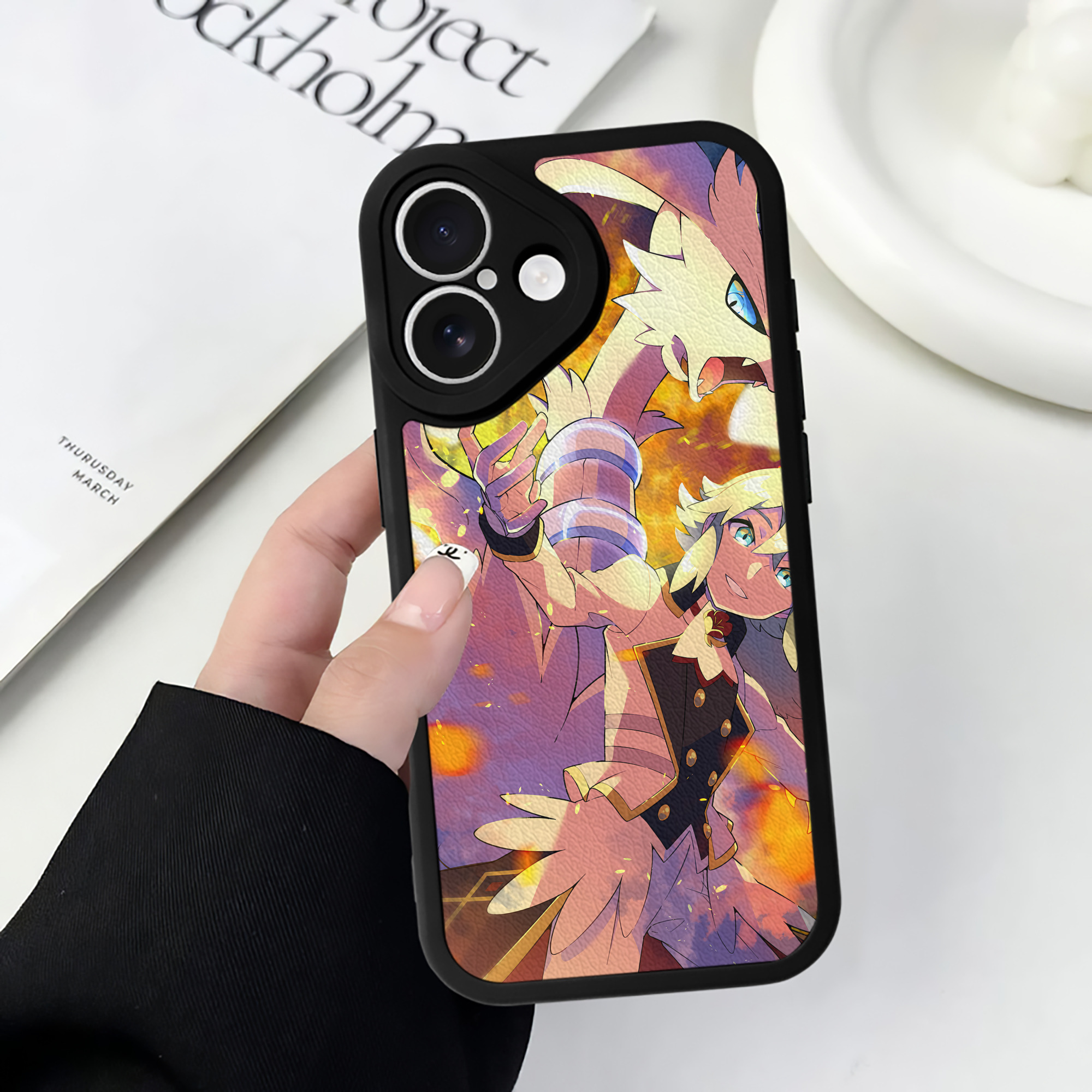 （画像用） ポケットモンスター Pokémon 【iPhone 16シリーズ対応】シリコンスマホケース（レザー調） 材質：シリコン